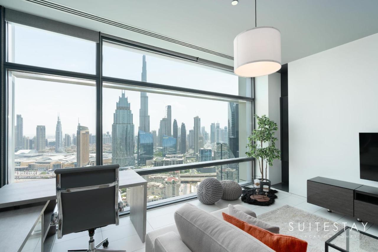 Breathtaking Panoramic Burj Khalifa Skyline View Suite 迪拜 外观 照片