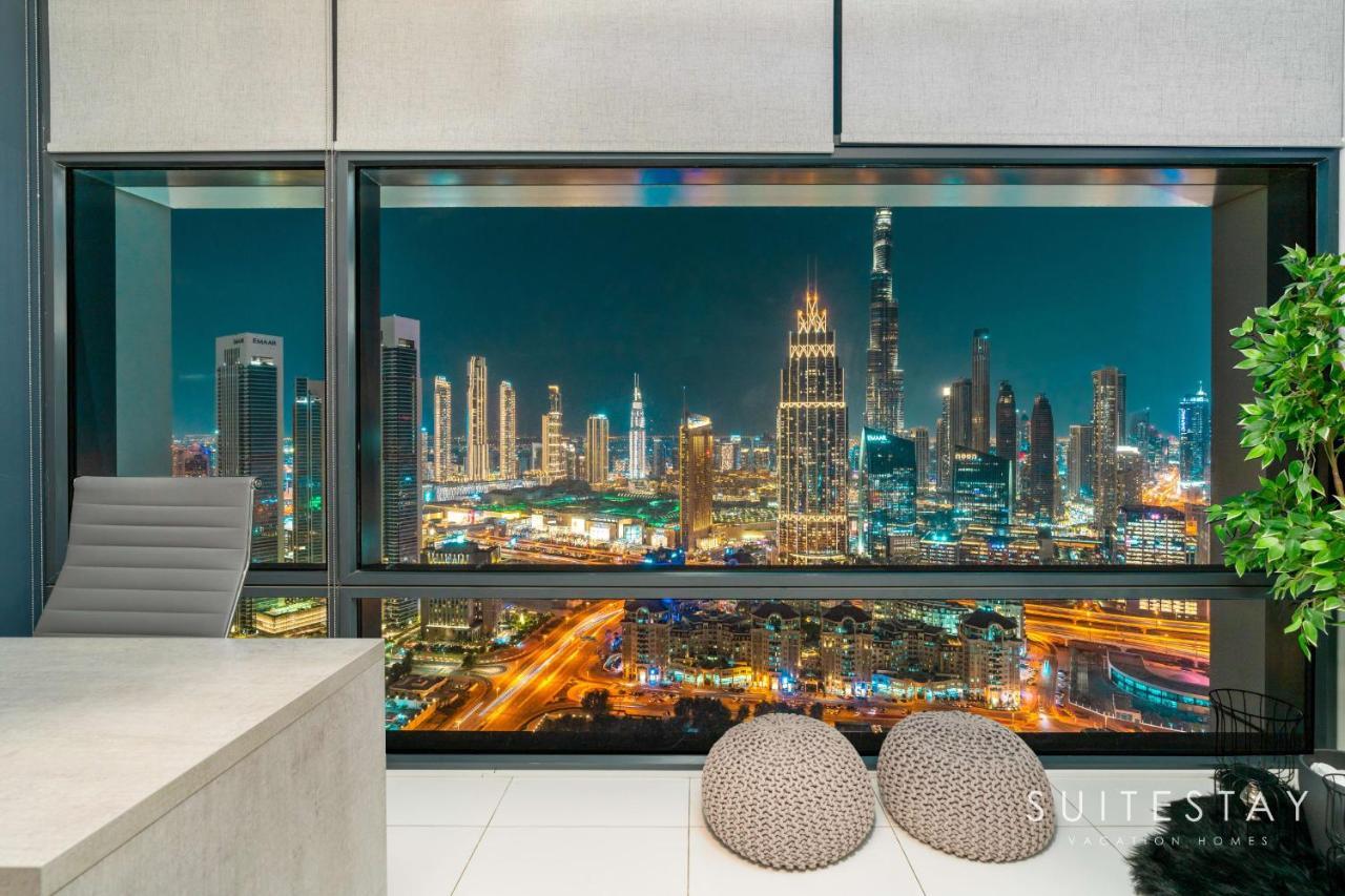 Breathtaking Panoramic Burj Khalifa Skyline View Suite 迪拜 外观 照片